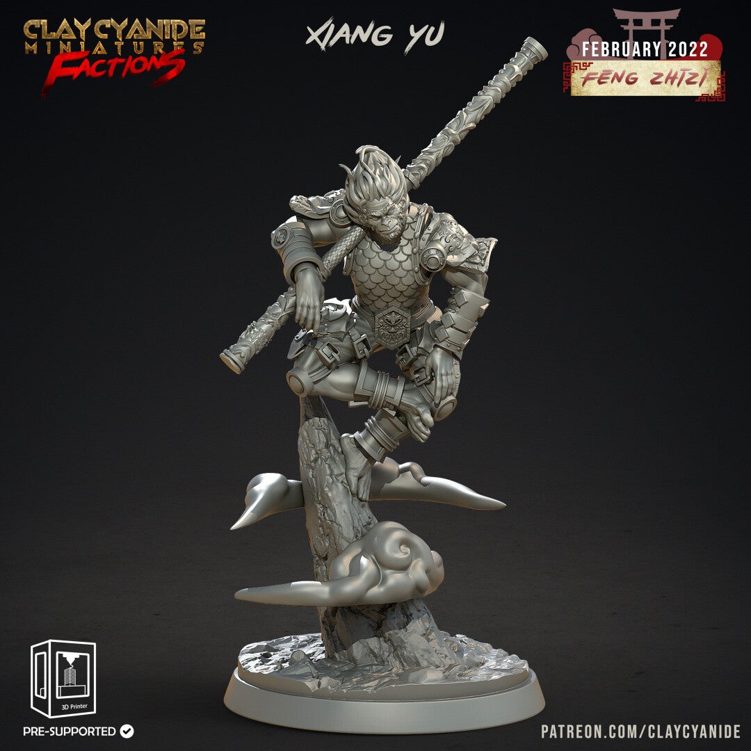 Fheng Zhizi - Xiang Yu - 32mm model - by Clay Cyanide
