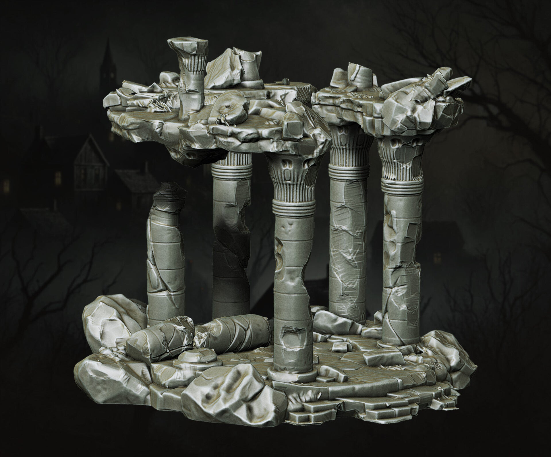The Forsaken Ruins - Ruins 08 - Scenery - 28/32mm - by Lita Minis