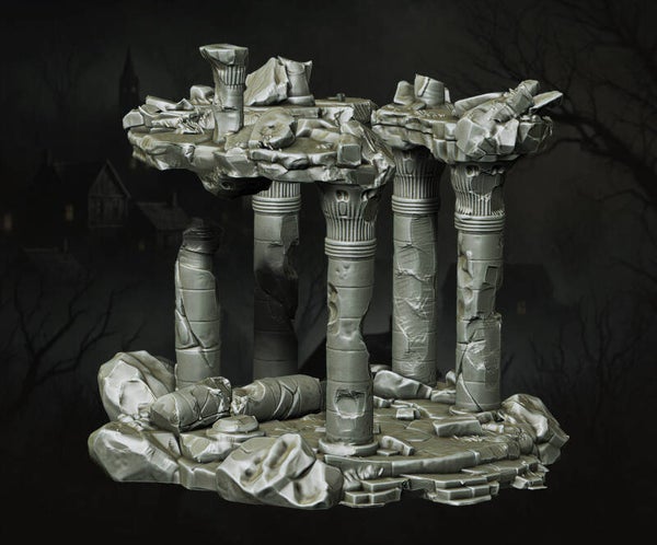 The Forsaken Ruins - Ruins 08 - Scenery - 28/32mm - by Lita Minis