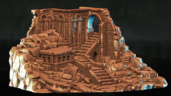 Shattered Dwarven Ruins - Set 08 - Scenery - 28/32mm - by Lita Minis