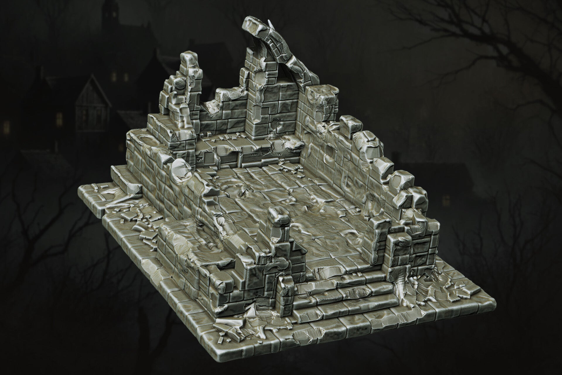The Forsaken Ruins - Ruins 09 - Scenery - 28/32mm - by Lita Minis