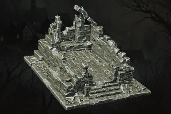 The Forsaken Ruins - Ruins 09 - Scenery - 28/32mm - by Lita Minis