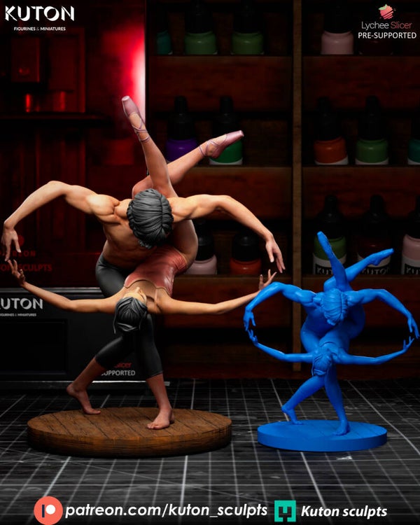 Body Composition - Figurine 178 mm tall - by Kuton Figurines
