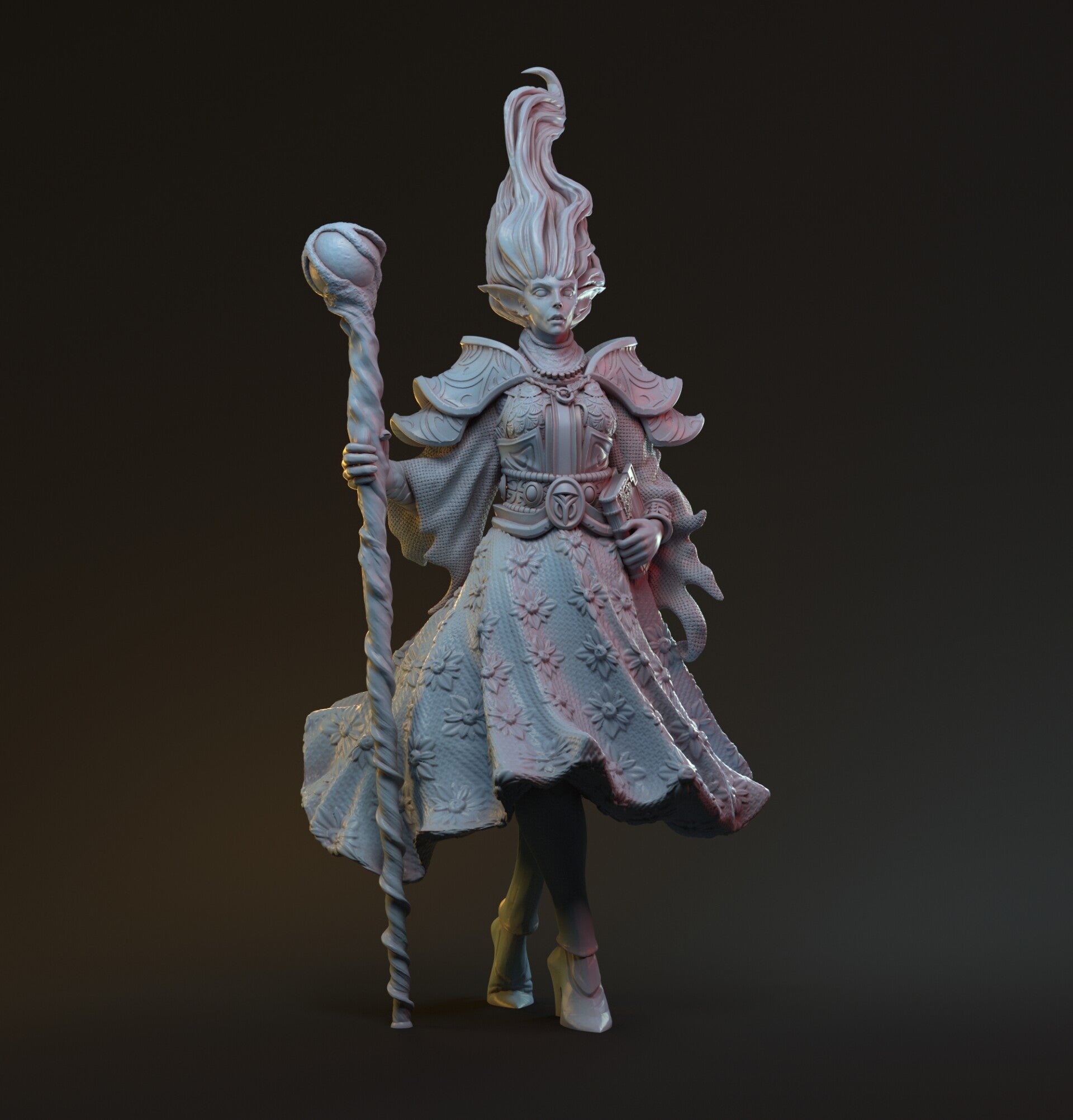 Selestia alternate body with "simple" base (from Hanza) - Scale 75mm - by Mythreal Games