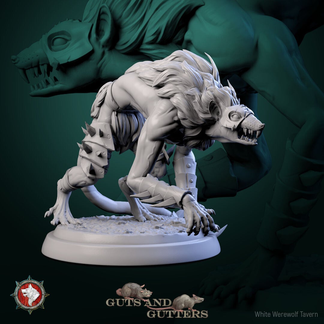 Guts and Gutters - Mutant Rat Mount V4 - 32mm Large