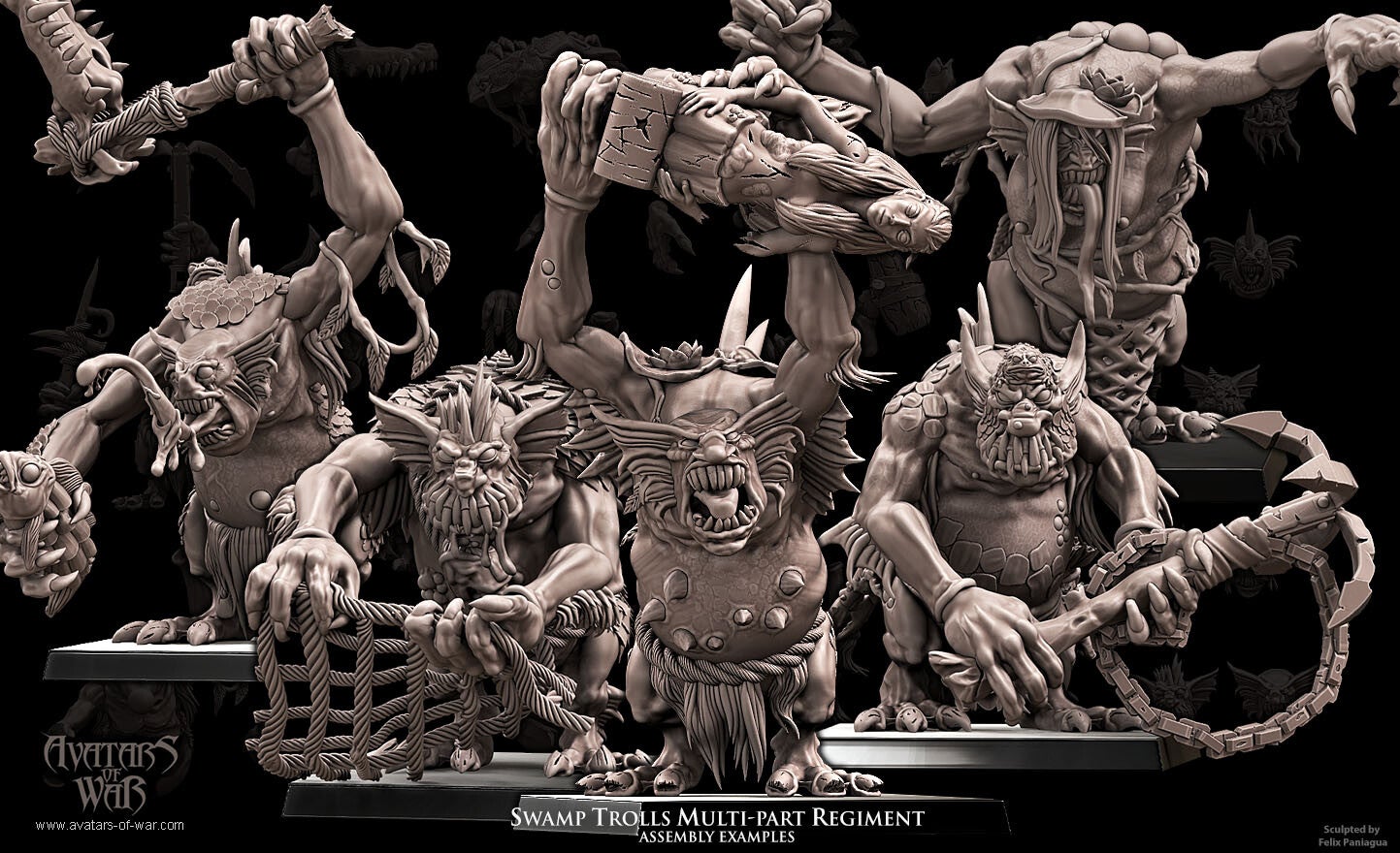 Swamp Trolls 5x Multipart - By Avatars of War
