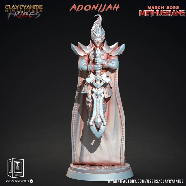 Methuselans - Adonijah - 32mm model - by Clay Cyanide