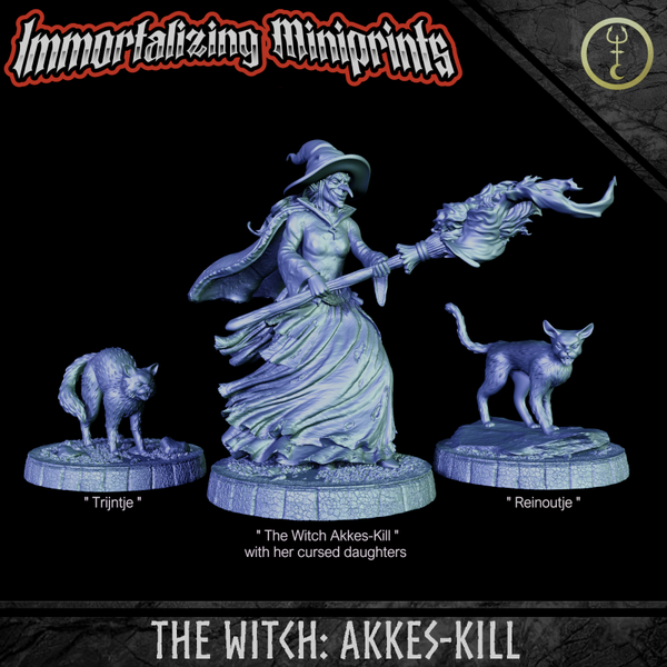 "Akkes-Kill" - 3x 32mm Medium - by Immortalizing Miniprints