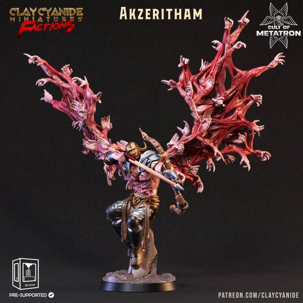 Cult of Metatron - Akzeritham - 32mm model - by Clay Cyanide