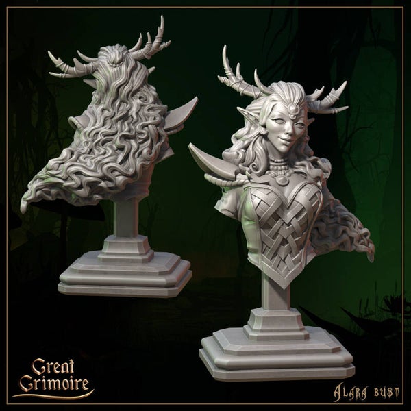 Song of the Forest - Alara the Sylvan Druid - Bust - by Great Grimoire