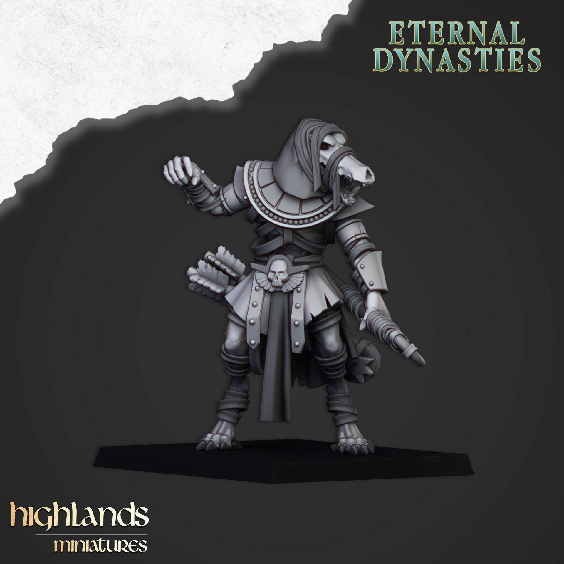 Eternal Dynasties - Anubis Guard Bow 2 - By Highlands Miniatures
