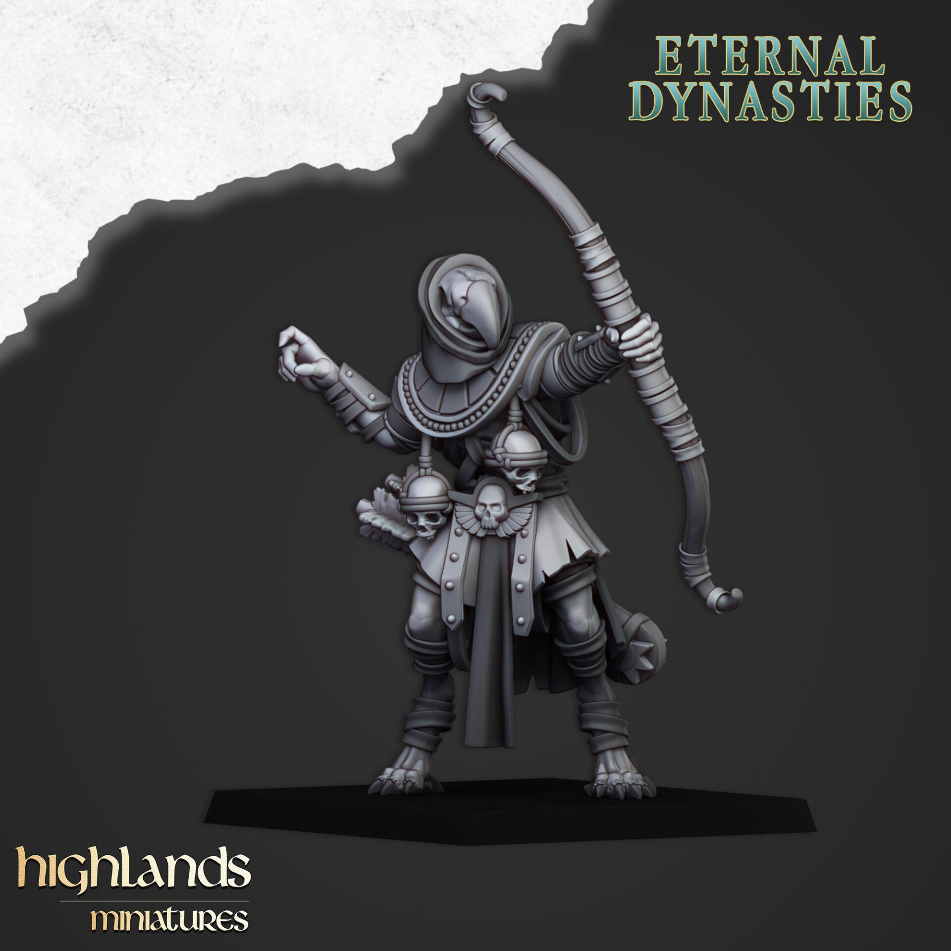 Eternal Dynasties - Anubis Guard Bow 3 - By Highlands Miniatures