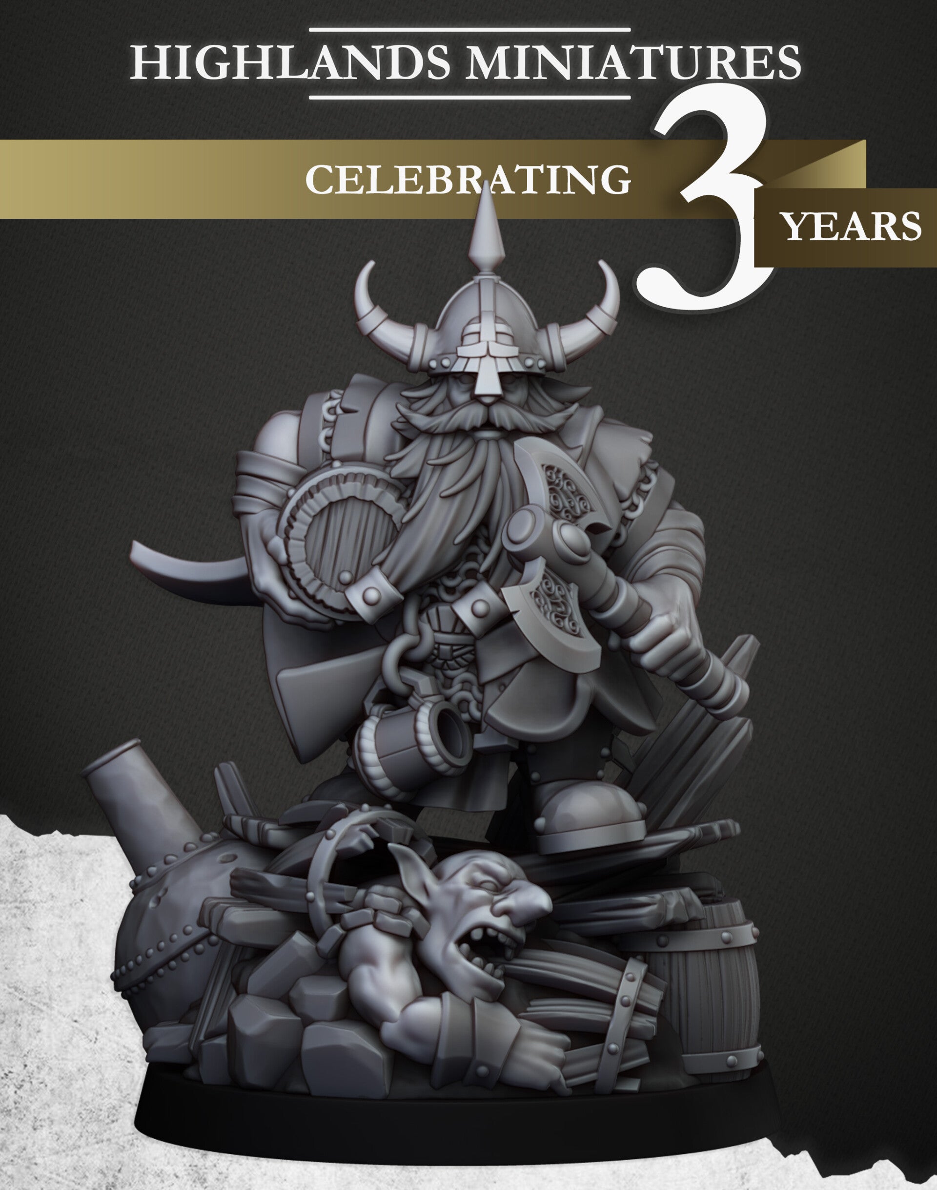 Dwarf Brewmaster - By Highlands Miniatures