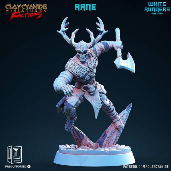White Runners - Arne - 32mm - by Clay Cyanide