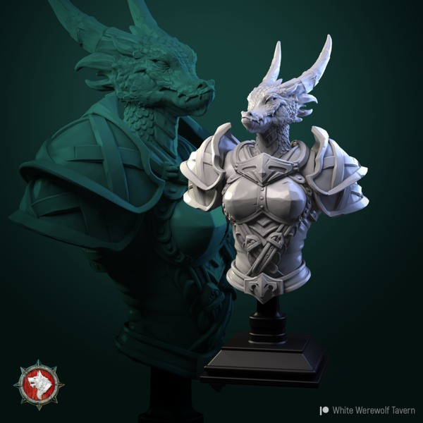 Hoard of the Green Dragon - Armored Arsha  - Bust