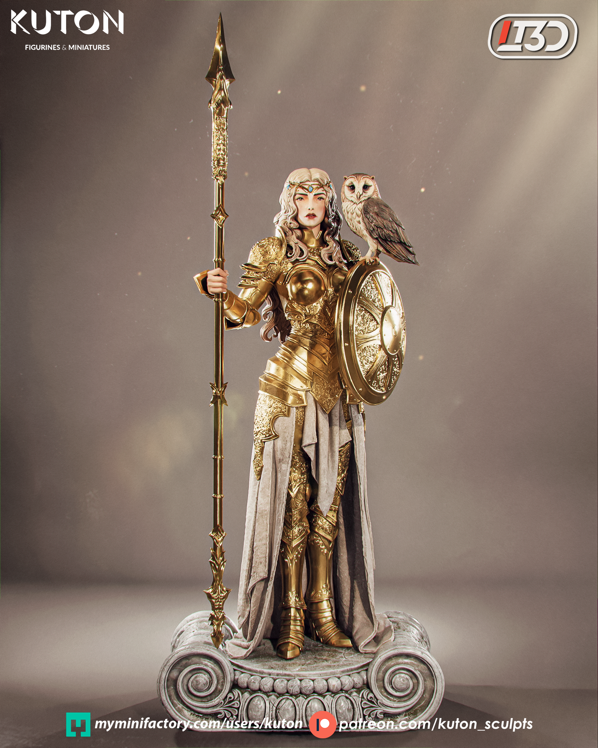 Aurelia Valen - Figurine ca. 220mm tall - by Kuton Figurines