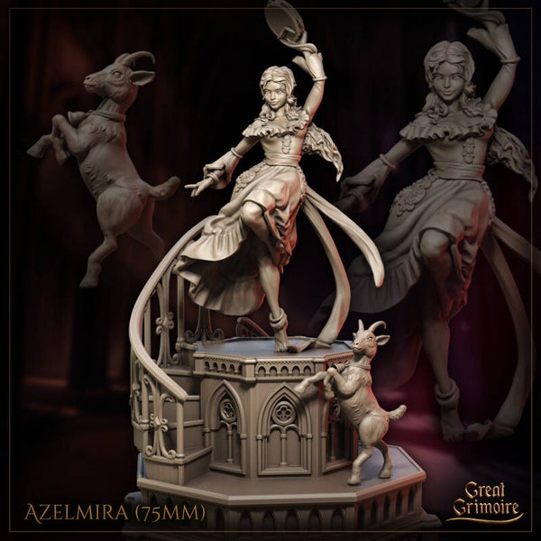 Cathedral of Shadows - Azelmira - 75mm  Diorama - by Great Grimoire