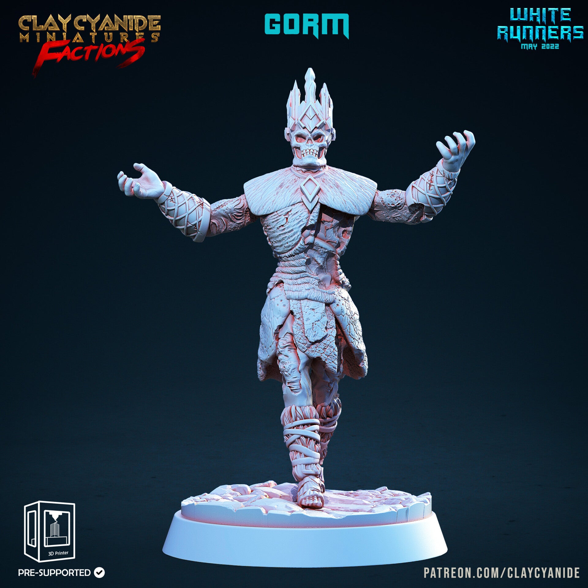 White Runners - Gorm - 32mm - by Clay Cyanide