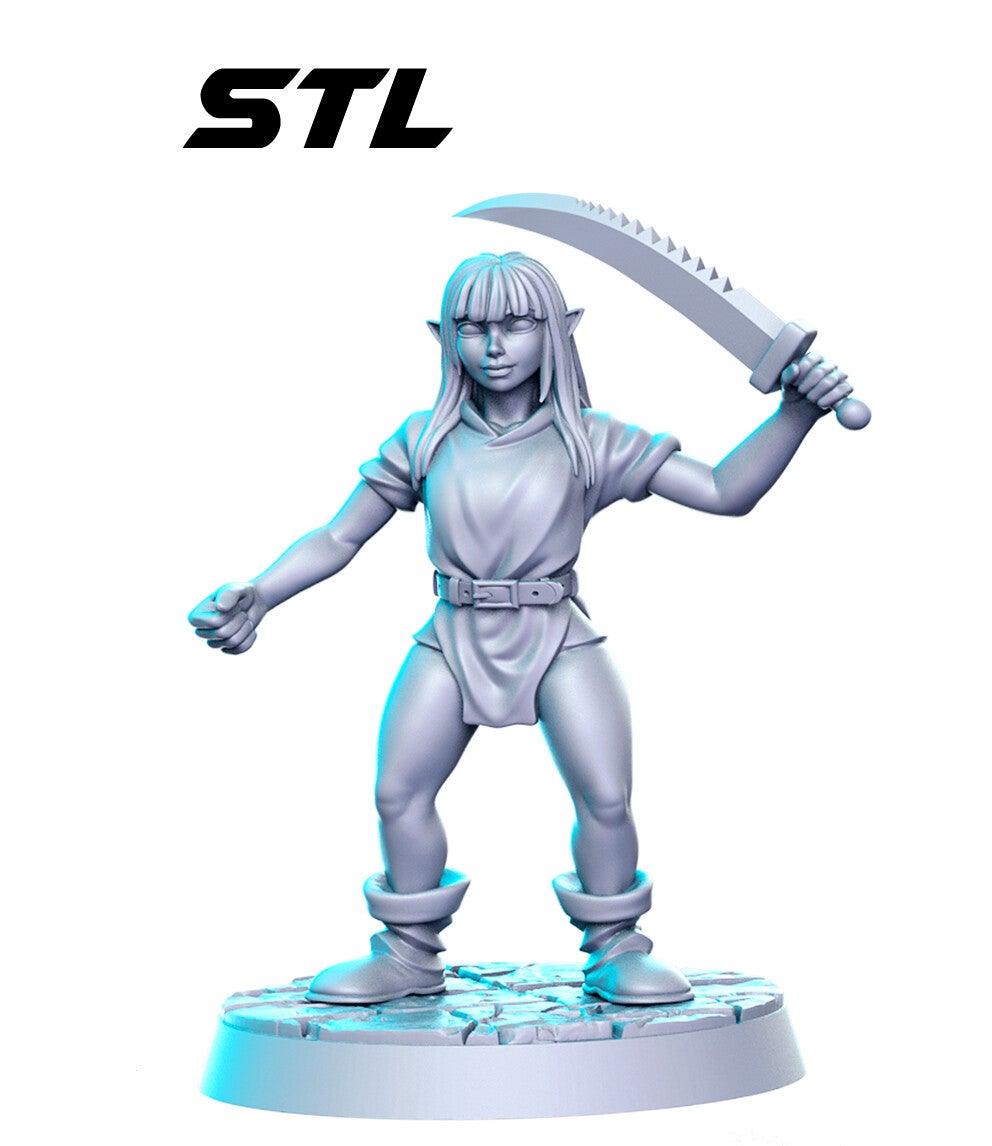 Myth Quest - Goblin Sword - 32mm - by RN-Estudio