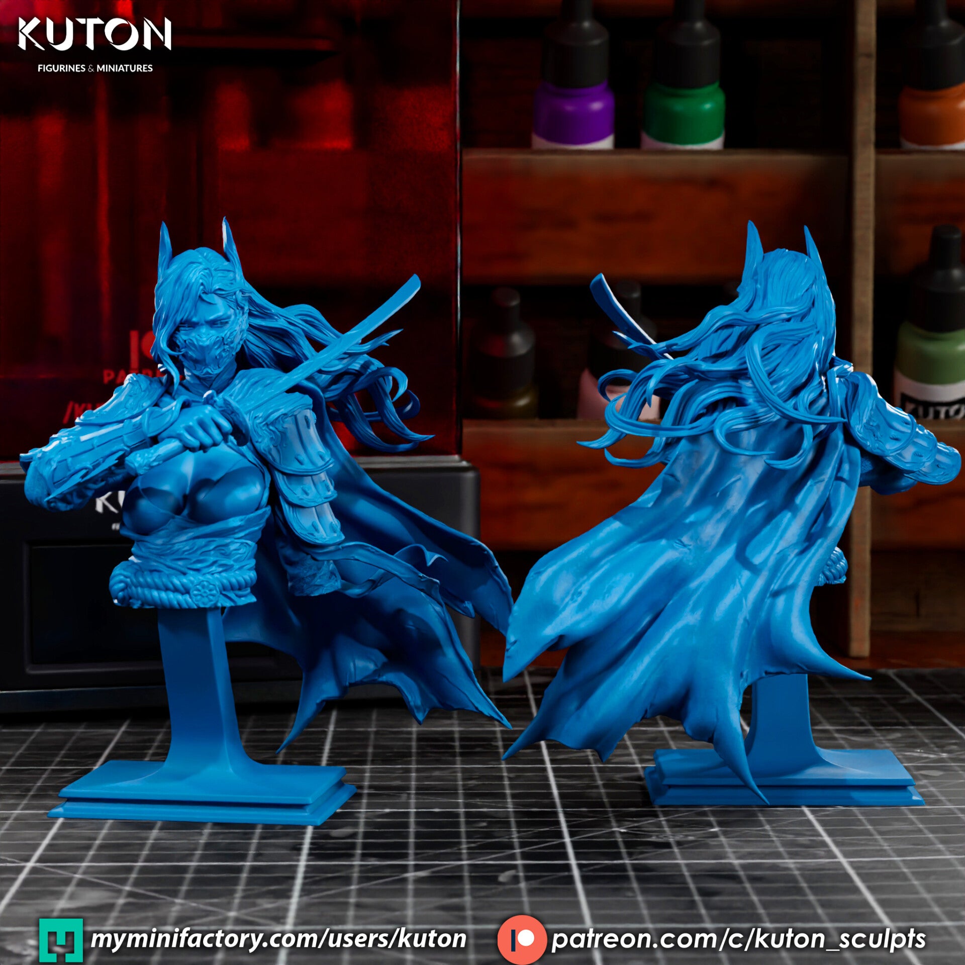 Bat Girl Ronin - Bust - by Kuton Figurines