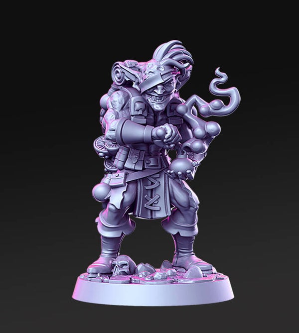 "Baznazz" Goblin Alchemist - 32mm - by RN-Estudio