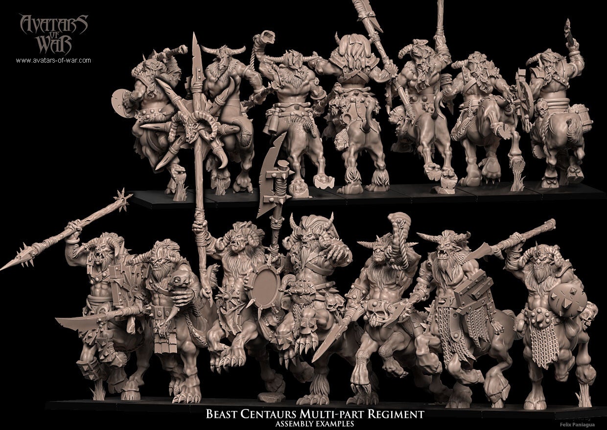 Beast Centaurs 8x Multipart kit - By Avatars of War