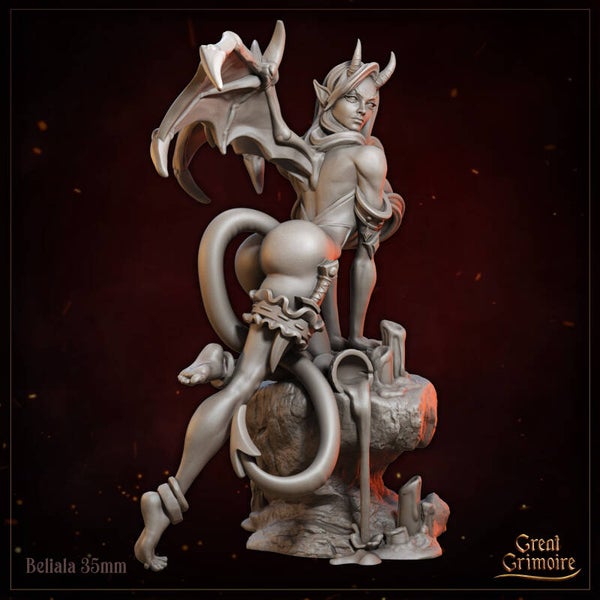 Chained by Shadow - Beliala - 32mm - by Great Grimoire