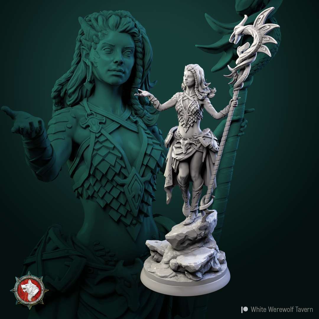Hoard of the Green Dragon - Nala the Dragon Lordess  - 75mm