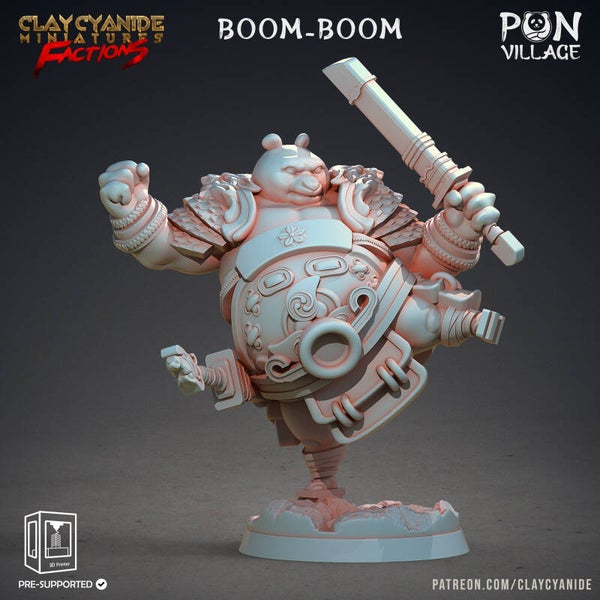 PON Village - Boom-Boom - 32mm Large model - by Clay Cyanide