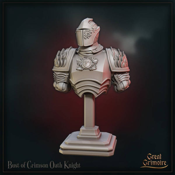 Tournament of the Damned - Crimson Oath Knight - Bust - by Great Grimoire
