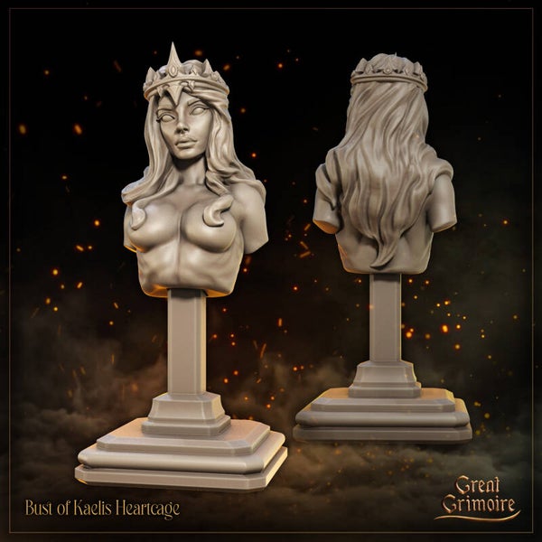 Shadows of the Frontline - Kaelis Heartcage - Bust - by Great Grimoire