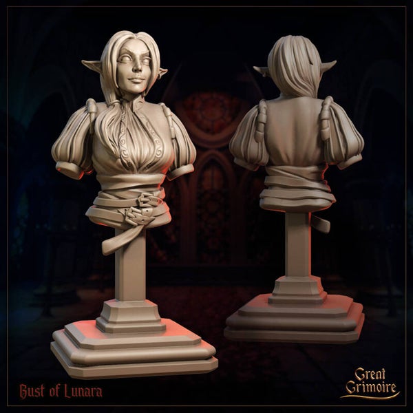 Shadows on the Blood Moon - Lunara - Bust - by Great Grimoire