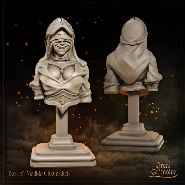 Shadows of the Frontline - Matilda Gloamstitch - Bust - by Great Grimoire