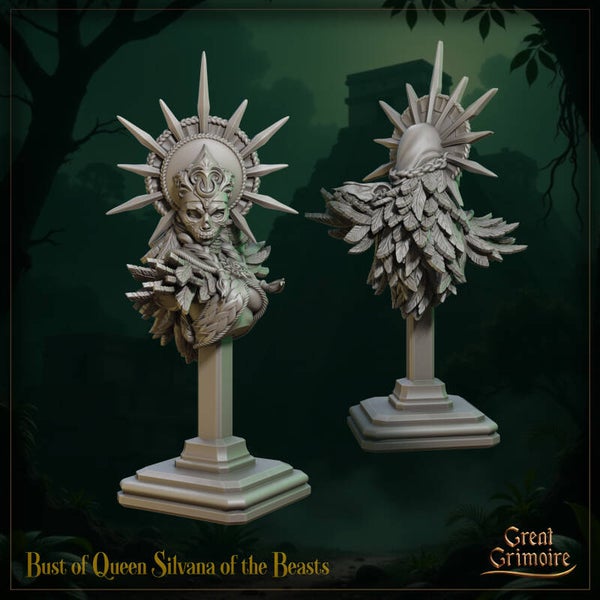 Last Roar of the Beast - Queen Silvana - Bust - by Great Grimoire