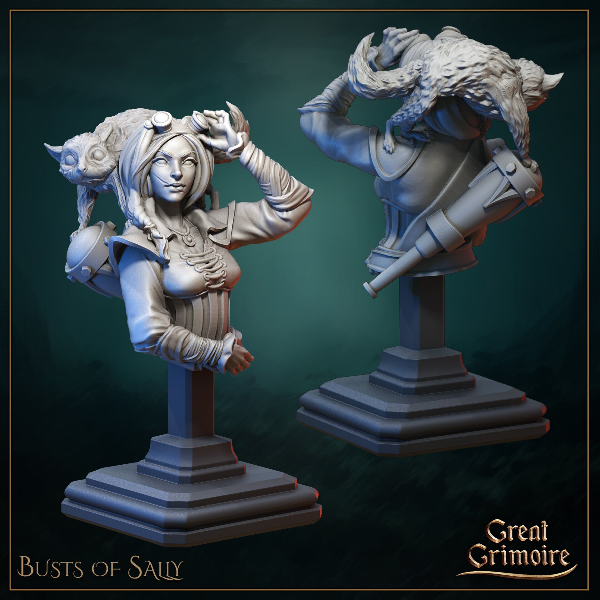 Gathering Storm - Sally, the Vigilant Navigator - Bust - by Great Grimoire