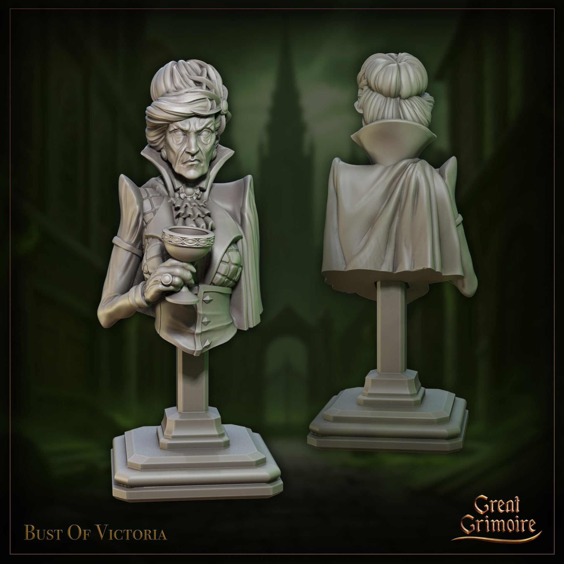 Whispers of the Riot - Victoria Iron Lady Sharford - Bust - by Great Grimoire