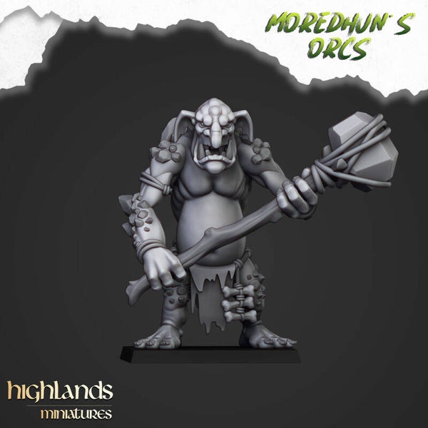 Moredhun's Orcs - Cave Trolls 3x - By Highlands Miniatures