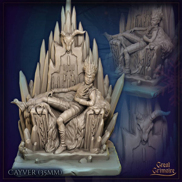The Glacial Curse - Cayver - 32mm - by Great Grimoire
