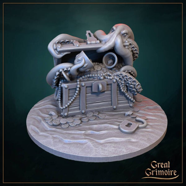 Gathering Storm - Treasure Chest - 32mm - by Great Grimoire
