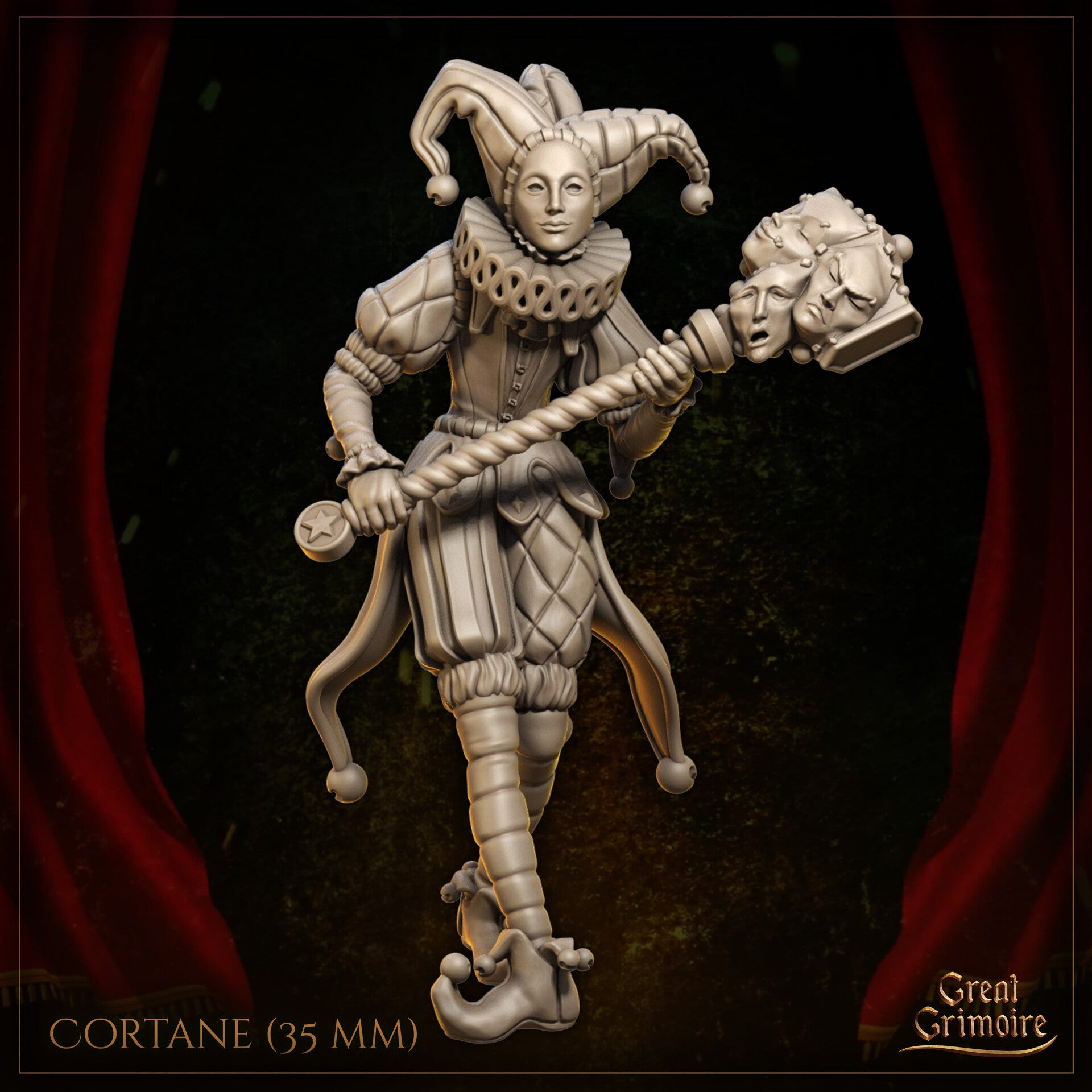 The Smile of Shadows - Cortane - 32mm - by Great Grimoire