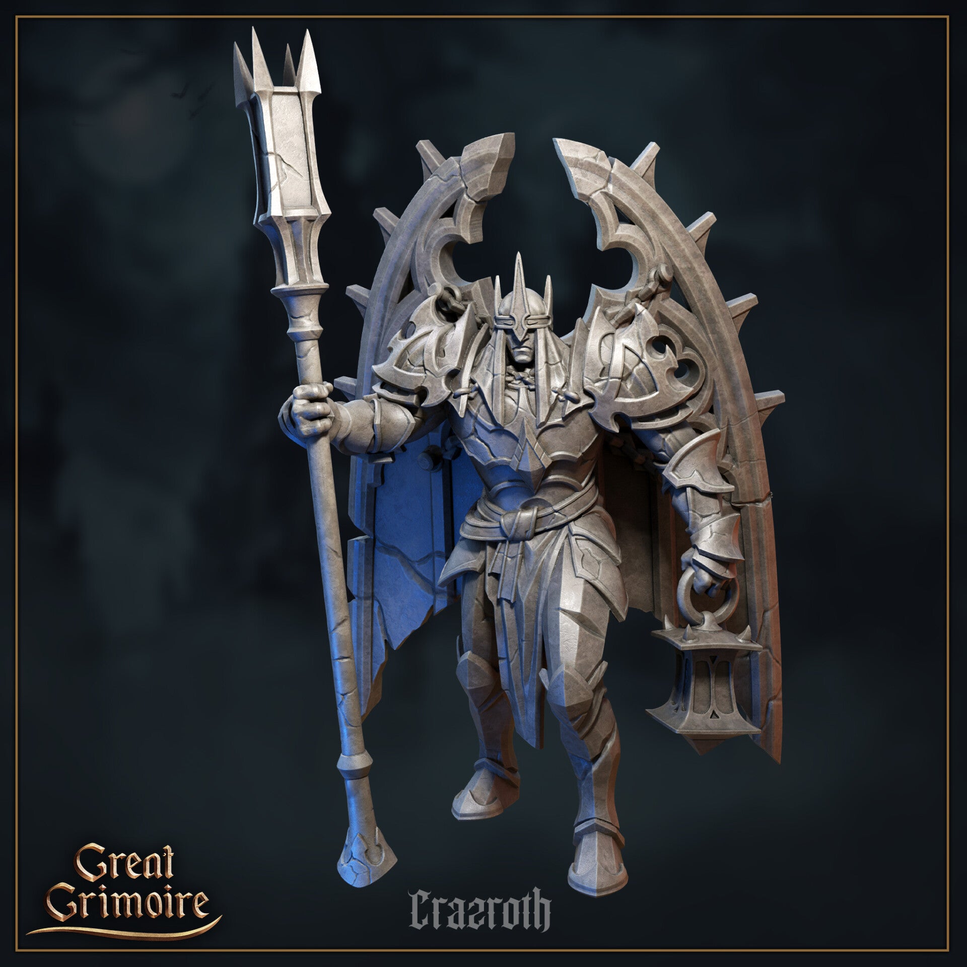 Cursed in Stone - Crazroth - 32mm - by Great Grimoire