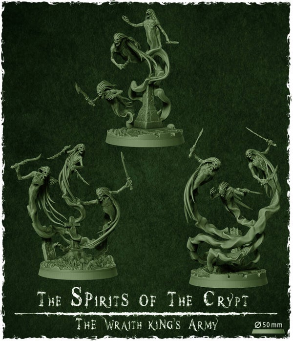 Unit: Spirits of the Crypt (3x) - Scale 32 mm - By Z-Axis