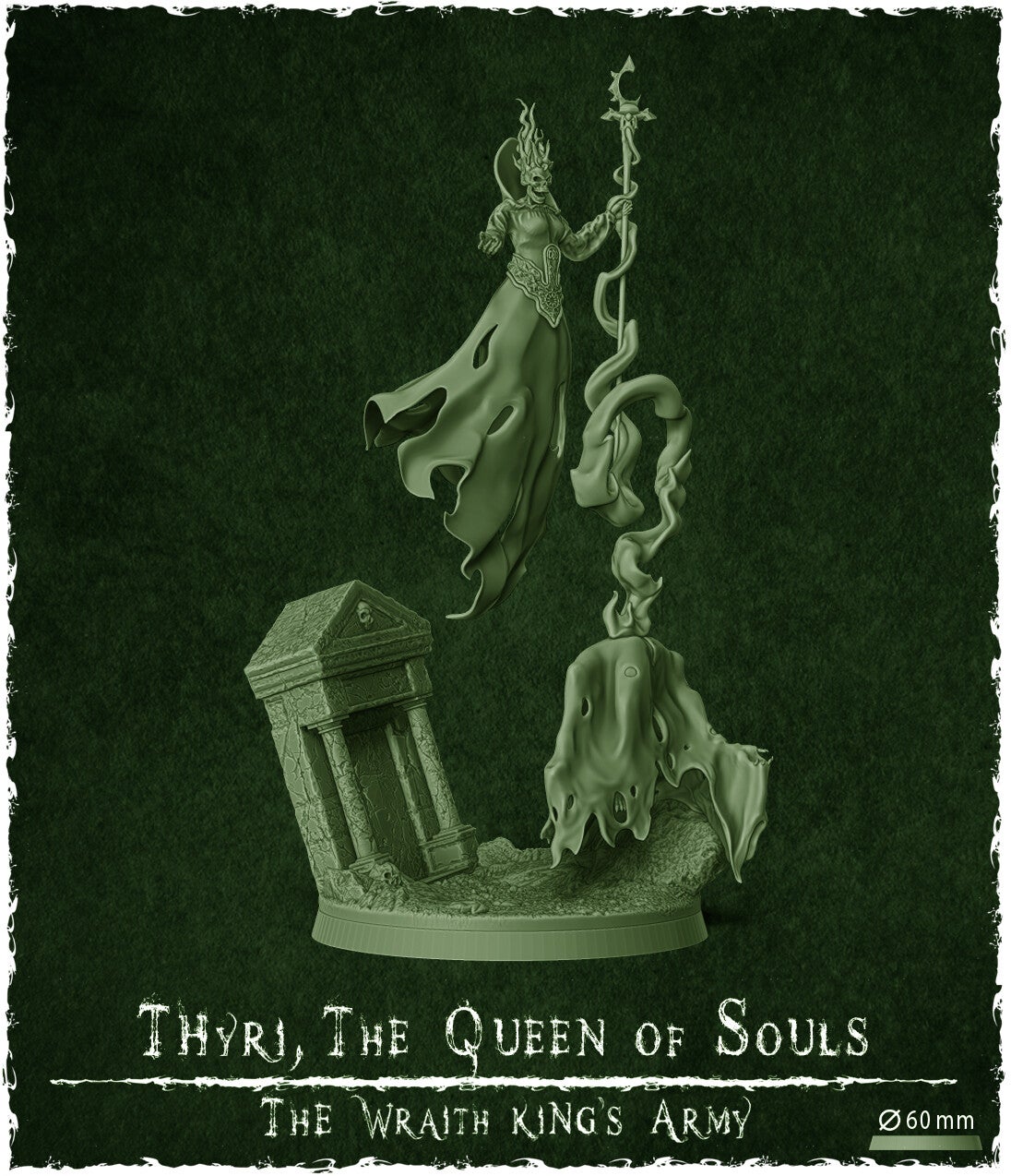 Thyri, the Queen of Souls - Scale 32 mm, Large model - By Z-Axis