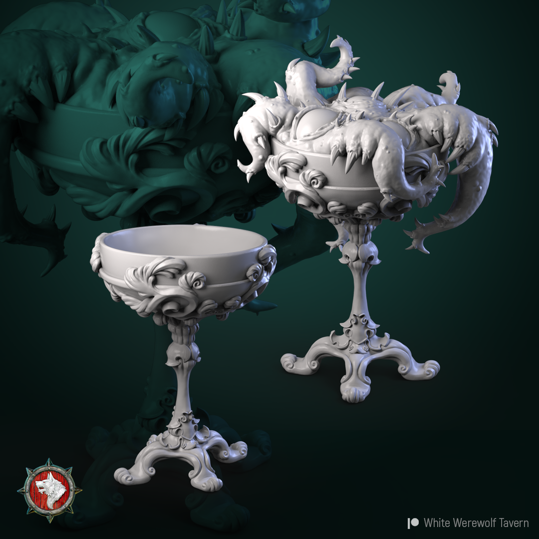 White Werewolf Tavern - Mimic - Goblet  - 32mm