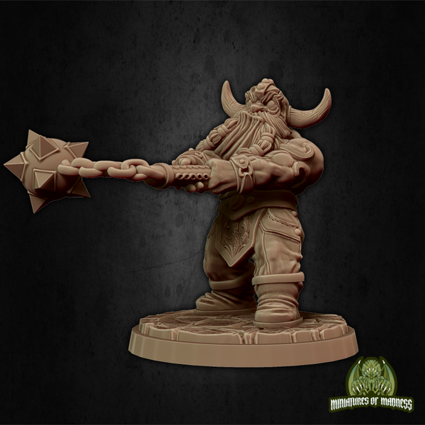 Hold My Dwarf - Doli the Smasher - 32mm - by Miniatures of Madness