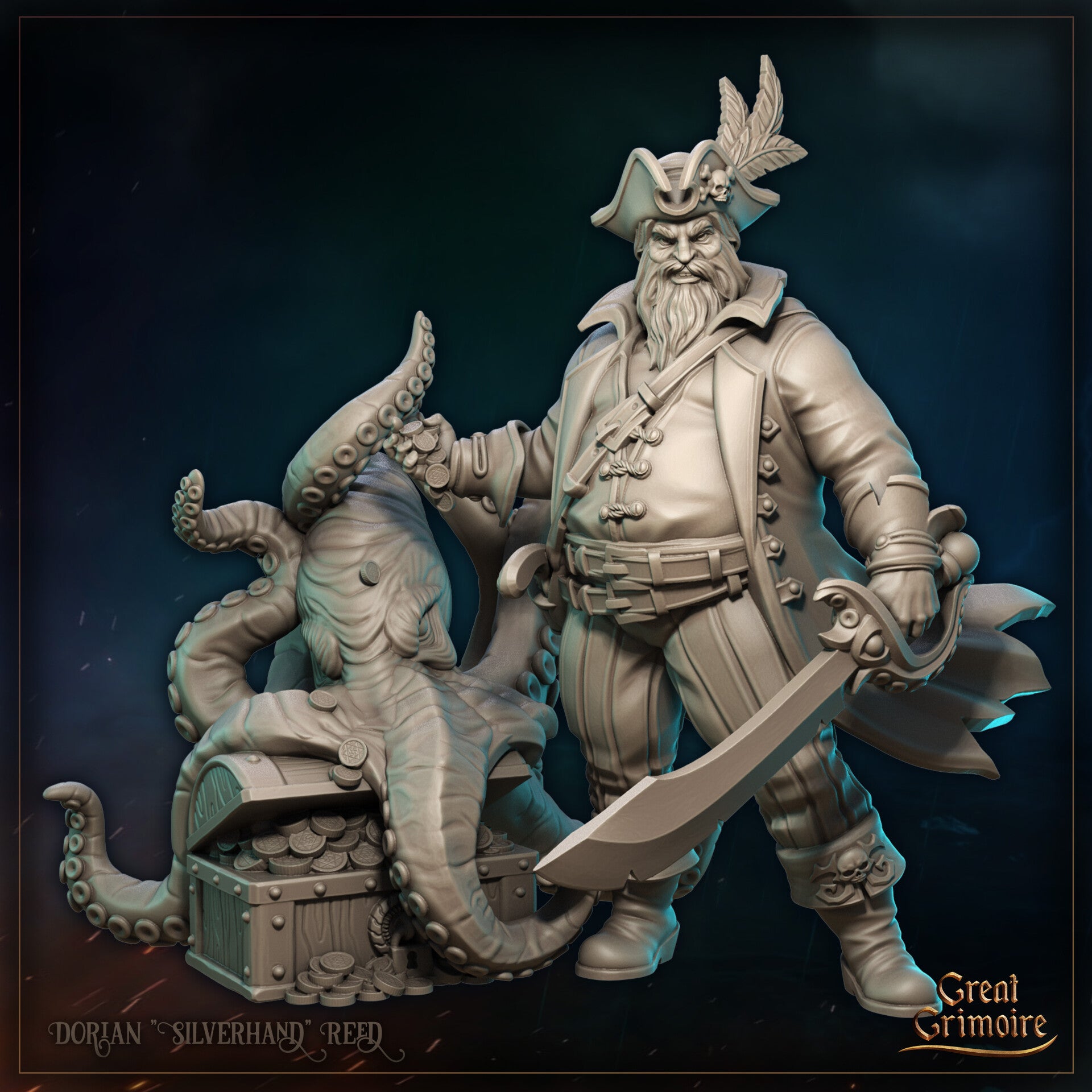 Flotsam Tides - Dorian Silverhand Reed - 32mm - by Great Grimoire