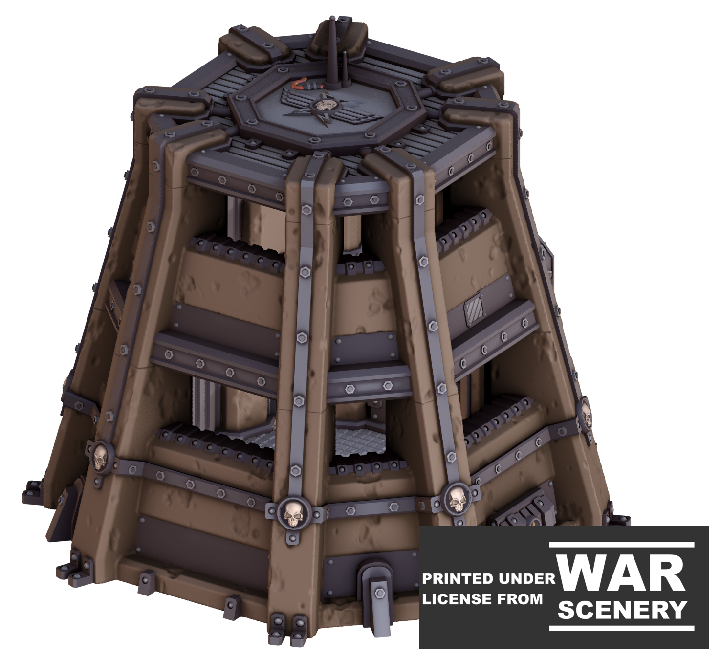 Grimdark Outpost - Double Pillbox - by War Scenery