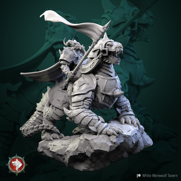 Hoard of the Green Dragon - Dragonborn Commander - 32mm (Large)