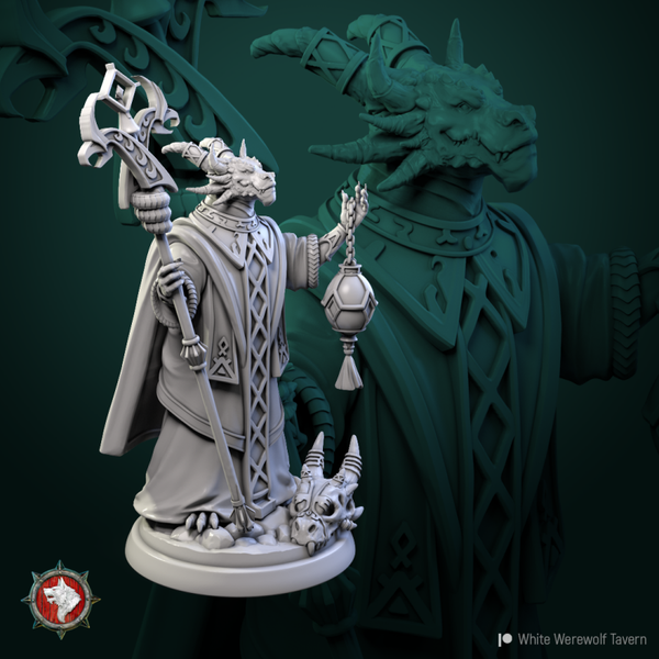 Hoard of the Green Dragon - Dragonborn Priest  - 32mm
