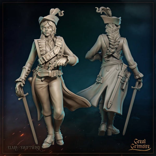 Flotsam Tides - Elara Swiftwind - 32mm - by Great Grimoire